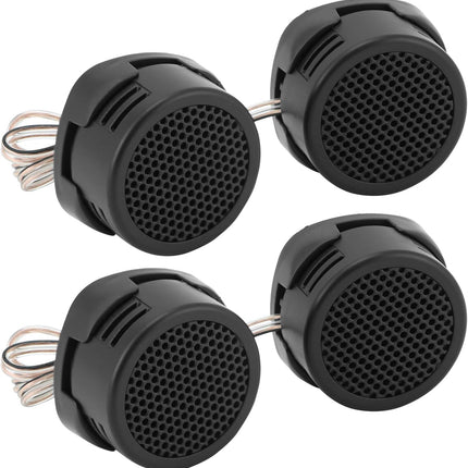 2 Pairs High-Power Neodymium Silk Dome Tweeter Set - 500W, 4 Ohm, Super High Frequency,-for Mini Car Audio Systems