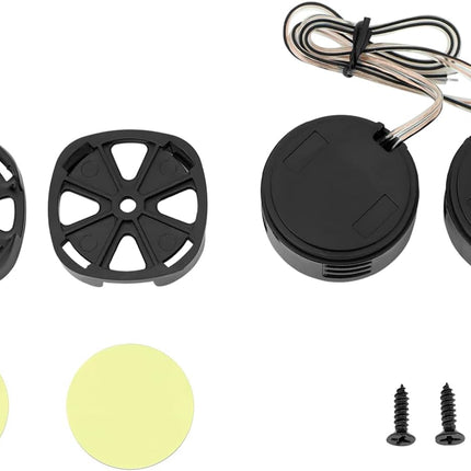 2 Pairs High-Power Neodymium Silk Dome Tweeter Set - 500W, 4 Ohm, Super High Frequency,-for Mini Car Audio Systems
