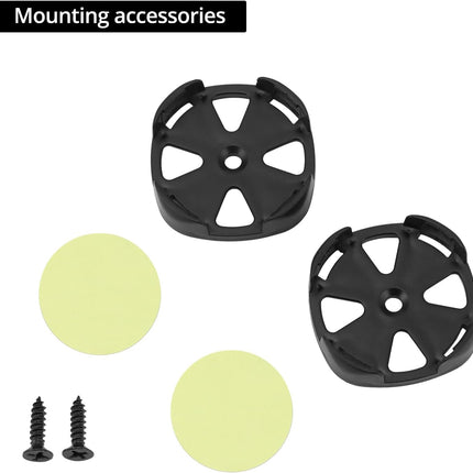 2 Pairs High-Power Neodymium Silk Dome Tweeter Set - 500W, 4 Ohm, Super High Frequency,-for Mini Car Audio Systems