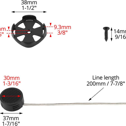 2 Pairs High-Power Neodymium Silk Dome Tweeter Set - 500W, 4 Ohm, Super High Frequency,-for Mini Car Audio Systems