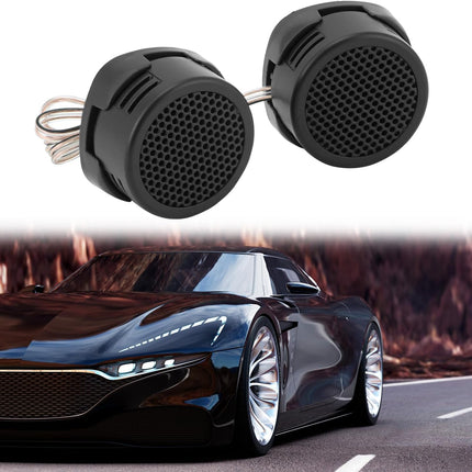 2 Pairs High-Power Neodymium Silk Dome Tweeter Set - 500W, 4 Ohm, Super High Frequency,-for Mini Car Audio Systems