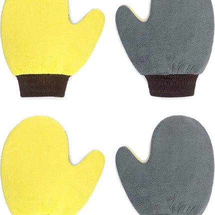 4 Pack Painter's Gloves, Soft Microfiber Terry Mitts for Cleaning, Dusting, and Painting
