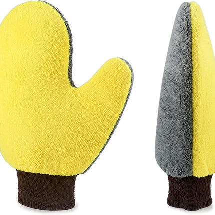 4 Pack Painter's Gloves, Soft Microfiber Terry Mitts for Cleaning, Dusting, and Painting