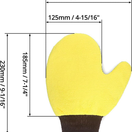 4 Pack Painter's Gloves, Soft Microfiber Terry Mitts for Cleaning, Dusting, and Painting