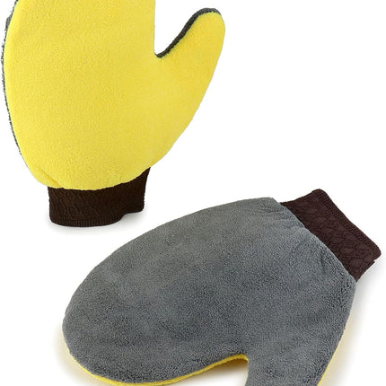 4 Pack Painter's Gloves, Soft Microfiber Terry Mitts for Cleaning, Dusting, and Painting