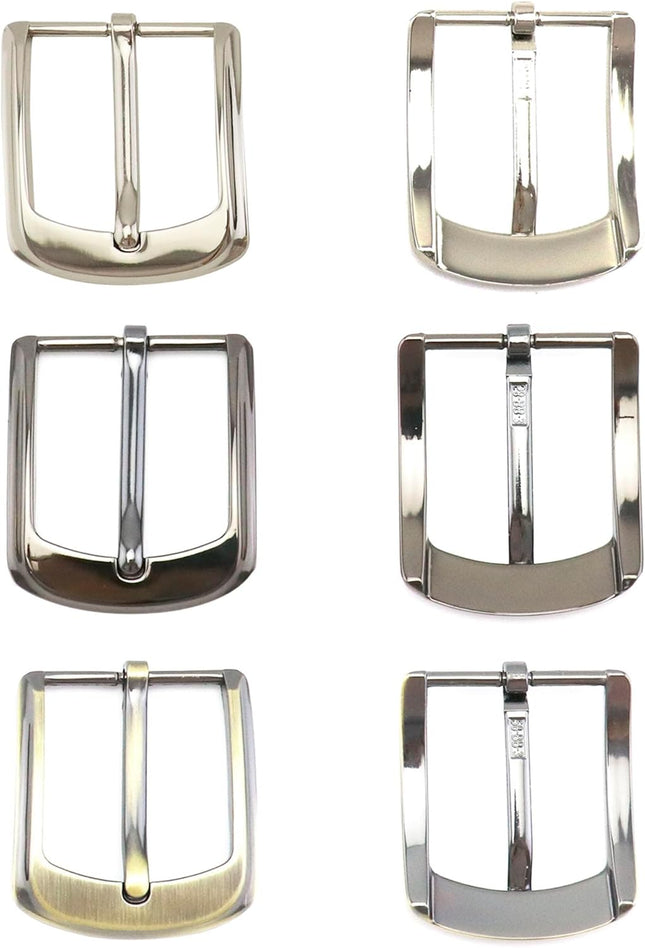Classic Belt Buckles Set 3 Pack Metal Belt Buckle 38-40 mm (1.5 -1.6) Single Prong Square (Silver Bronze – product detail