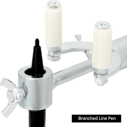 Auto Body Repair Scriber Tool Set - Adjustable Range 0-20cm for Precision Automobile Dent Repair and Car Body Line Marking - Including Parallel Scriber and Branched Line Pen