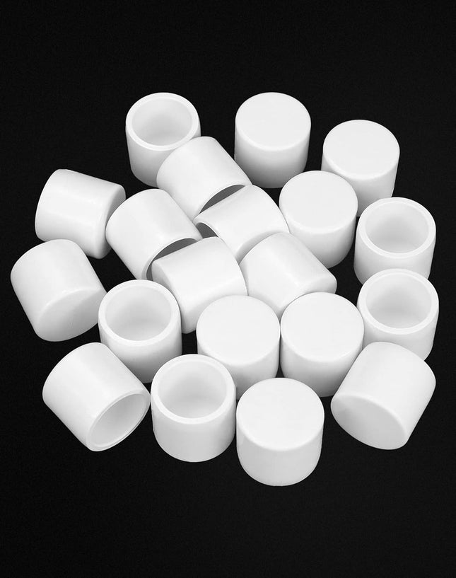 PVC Pipe End Cap Fitting 20 Pack 1/2 Furniture Grade SCH40 Pipe Plug Socket Fitting External End Cap White – product detail