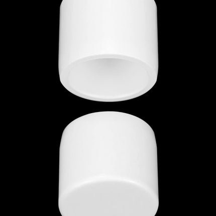 PVC Pipe End Cap Fitting, 20 Pack 1/2" Furniture Grade SCH40 Pipe Plug Socket Fitting, External End Cap, White