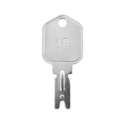 Ignition Keys, 10 Pack 166 Forklift Key Hyster Heavy Equipment Keys for Clark Yale Hyster Komatsu Crown