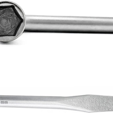Car Spare Tire Lug Wrench for Jack, 13/16" High Carbon Steel L-shaped Tire Replacement Tool L Type Strong Hexagon Slotted End Socket Wrench