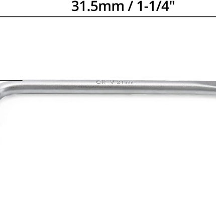 Car Spare Tire Lug Wrench for Jack, 13/16" High Carbon Steel L-shaped Tire Replacement Tool L Type Strong Hexagon Slotted End Socket Wrench