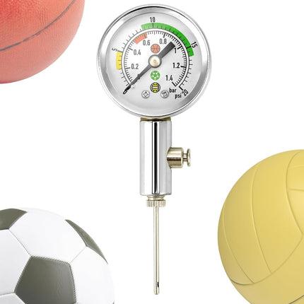 Ball Pressure Gauge, Professional Accurate Air Pressure Measurement for Various Sports Balls