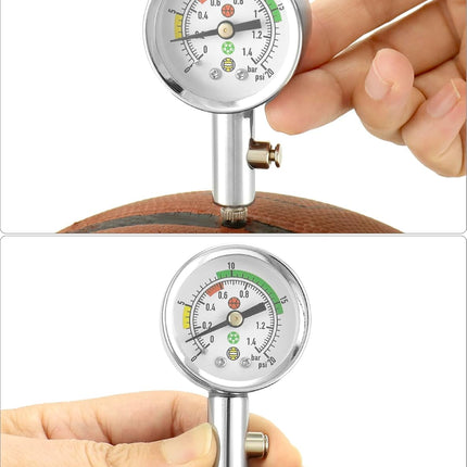Ball Pressure Gauge, Professional Accurate Air Pressure Measurement for Various Sports Balls