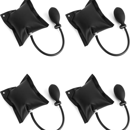 Air Pump Wedge 4 Pack, Adjustable Inflatable Spacer for Door, Window & Vehicle Alignment