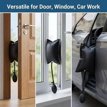 Air Pump Wedge 4 Pack, Adjustable Inflatable Spacer for Door, Window & Vehicle Alignment