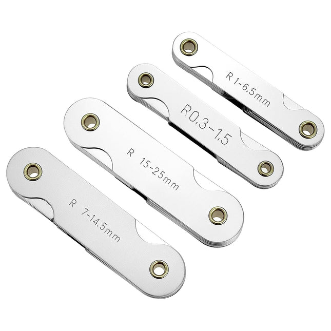 4 Pack Radius Gauge Set Precision Stainless Steel Measurement Tool for Convex & Concave Surfaces – product detail
