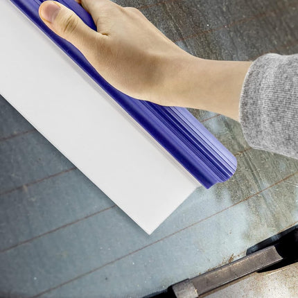 Water Car Squeegee,12 inch Flexible Water Silicone Window Squeegee for Car Or Home Use, Blue