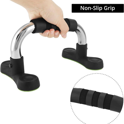 Steel Push Up Handles for Floor, Portable Push Up Stands with Non-Slip Grip, Angled Incline