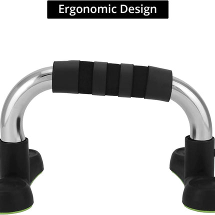Steel Push Up Handles for Floor, Portable Push Up Stands with Non-Slip Grip, Angled Incline