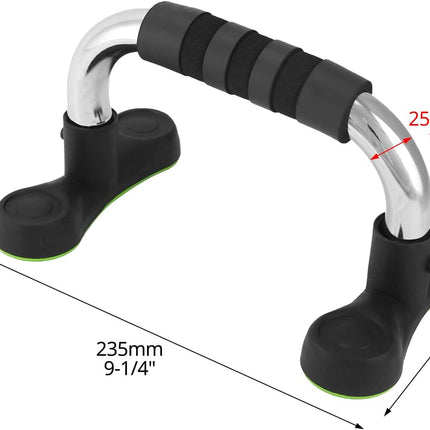 Steel Push Up Handles for Floor, Portable Push Up Stands with Non-Slip Grip, Angled Incline
