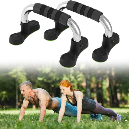 Steel Push Up Handles for Floor, Portable Push Up Stands with Non-Slip Grip, Angled Incline
