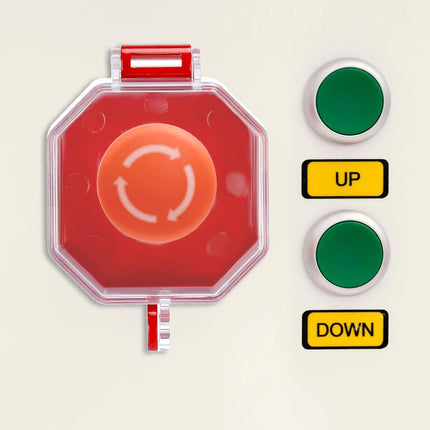 Emergency Stop Button Cover, 4 Pack Plastic Switch Cover Protector, Toggle Switch Push Button Switch Lockout Cover, Add Protection