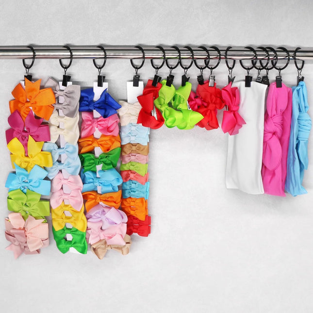 Curtain Rings with Clips Black – product detail