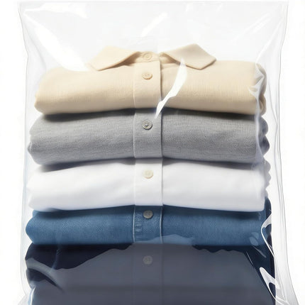 Extra Large Storage Bags - Zipper Seal, 3.1-mil Thick, Heavy Duty, 5 Gallon 18" x 24", Jumbo Plastic Bags for Clothes, Travel, Moving, Large Reusable Freezer Bags, BPA-Free (10 Count)