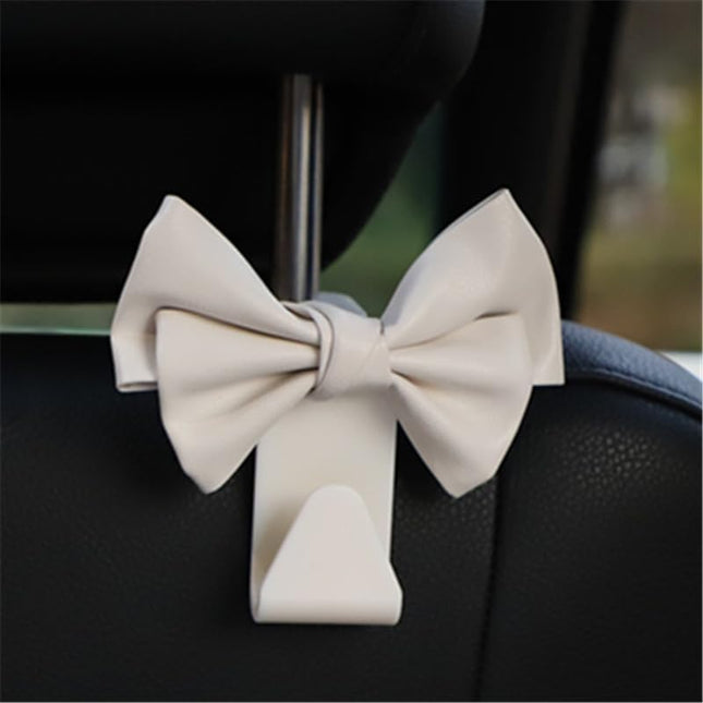 2 Pack Car Purse Hooks Cute Bow Car Seat Headrest Hook Hanger for Purses and Bags Space-Saving Car – product detail