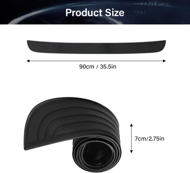 35.4 X2.7 Auto Rear Bumper Protector Cover Auto Scratch-Resistant Non-Slip Rubber Backup Door Entry Cover – product detail