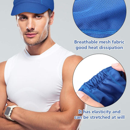 4 Pieces Summer Unisex Cycling Cap Breathable Bicycle Caps Sweat-Absorbing Biking Caps for Women Men Running Outdoor Sports