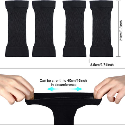 2 Pairs Arm Shapers for Plus Size Women, Upper Arm Sleeves Wraps Slim Arm Compression Sleeve for Arms