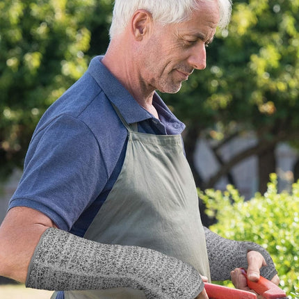 Cut Resistant Sleeves Protective Arm Sleeves Safety Arms Protection Sleeves with Thumb Hole for Garden Kitchen