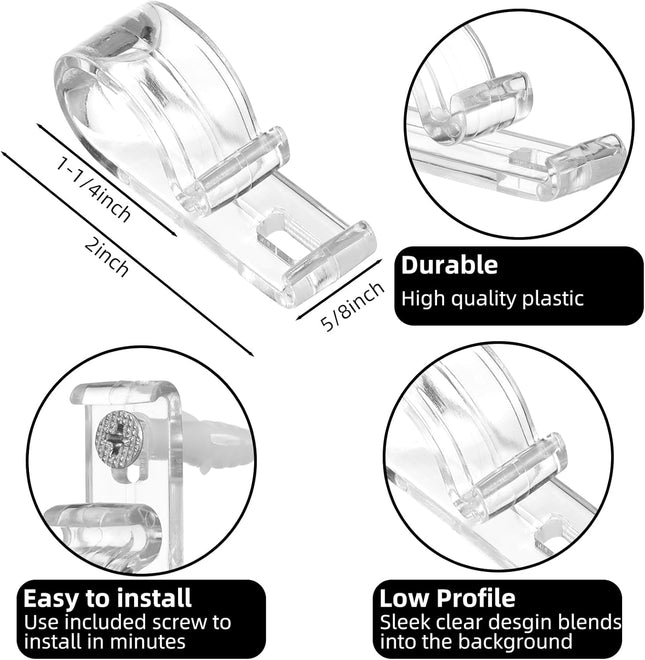 20 Sets Roller Shade Clear Safety Chain and Cord Guide Curtain P Clip Blind Cord – product detail