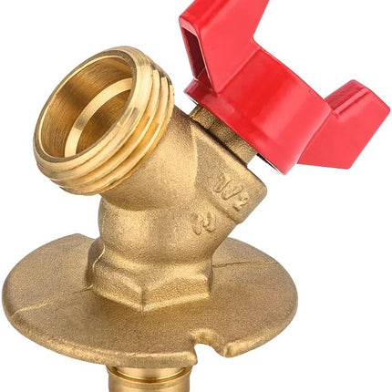 Valve 1/4-Turn Sillcock Hose Bibb with Flange 1/2 in. Pex-a Expansion Inlet x 3/4 in. MHT Outlet, ASTM 1960 (1),(SILLCOCK005)