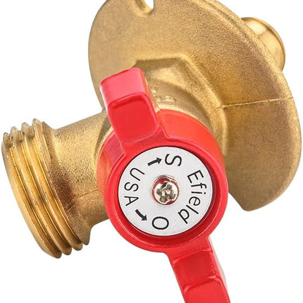 Valve 1/4-Turn Sillcock Hose Bibb with Flange 1/2 in. Pex-a Expansion Inlet x 3/4 in. MHT Outlet, ASTM 1960 (1),(SILLCOCK005)