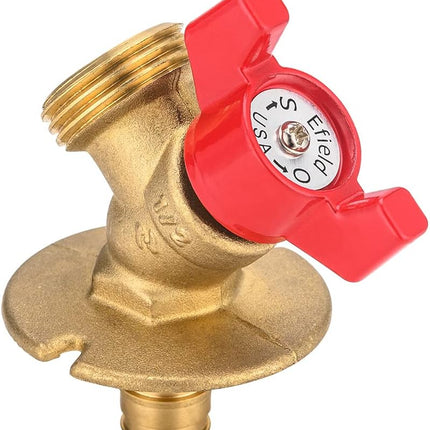 Valve 1/4-Turn Sillcock Hose Bibb with Flange 1/2 in. Pex-a Expansion Inlet x 3/4 in. MHT Outlet, ASTM 1960 (1),(SILLCOCK005)