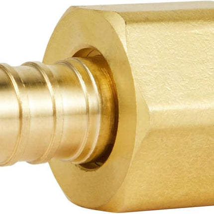 (Pack of 2)  Barb Crimp Pex fittings 1/2" X1/2" Female NPT Swivel Adapter,ASTM1807,(PEX1807214-2PCS)