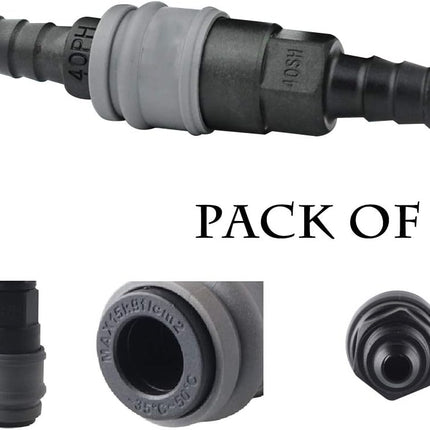 Quick Disconnect Set, Air Hose Fitting Quick Connect Coupler, 3/8" Barb Hose, Air Compressor Accessories Fitting, Industrial Type C