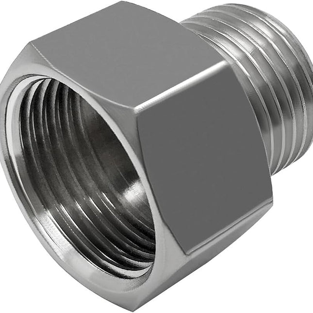 7/8 Female threaded (I.D:15/16) to 1/2 Male threaded (O.D:3/4) Toilet Bidet Hose Pipe Adapter Connector(Pls check your size!)