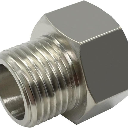 7/8 Female threaded (I.D:15/16) to 1/2 Male threaded (O.D:3/4) Toilet Bidet Hose Pipe Adapter Connector(Pls check your size!)