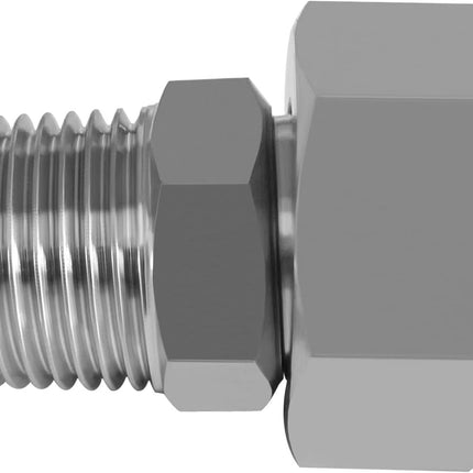 Stainless Garden Hose Adapter 3/4 NPT Male to 3/4 GHT Female Extension Joint Repair Fitting(Pack of 1)
