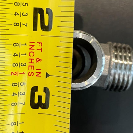 Stainless Steel 1/2" G 3 Way Diverter, Movable Cap Flexible Tee Connector for Angled Valve, Bidet, Sprayer, Shower Arm (All 3 way is 1/2 G threaded!!, Thread ID/OD is 19.8MM/3/4")