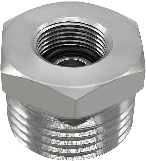 Stainless Steel 3/8 Compression Female Thread(I.D 0.512) to 3/4 Male Garden Hose Threaded(O.D 1.06) Adapter