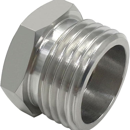 Stainless Steel 3/8 Compression Female Thread(I.D:0.512") to 3/4 Male Garden Hose Threaded(O.D:1.06") Adapter Hex Bushing(Pls check size chart!)