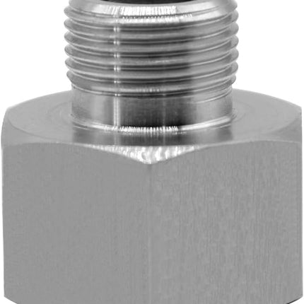 Stainless Water Line Adapter 1/2 NPT Female to 3/8 Male Reducer Hose Pipe Compression Fitting Kitchen Bathroom Faucet Supply Hose Stop Valve Adapter Pipe Connector (Pack of 2)