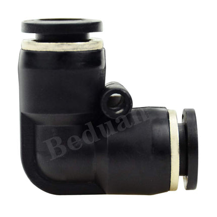Push to Connect Fitting Elbow, 8mm x 8mm Tube OD Pneumatic 90° Degree Adapter Push in Fitting for Air Compressor （Pack of 10）