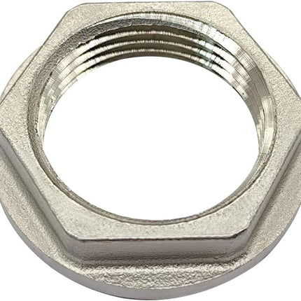 Stainless Steel 3/4 NPS Female Threaded Hex Lock Nuts Flange Gasket for Pipe Connection Bulkhead Fitting