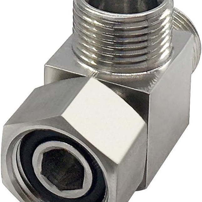 Stainless Steel 3/8 Compression Tee Fitting - 3/8" Inlet & Outlet Angle Stop
